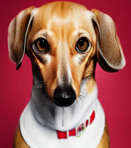 Image similar to owen wilson as a dachshund : : headshot : : studio lighting,