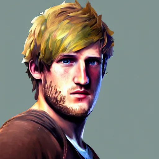 Image similar to logan paul portrait, style game square enix life is strange remake, trending on artstation, painted by greg rutkowski, render with game the last of us parte ii details