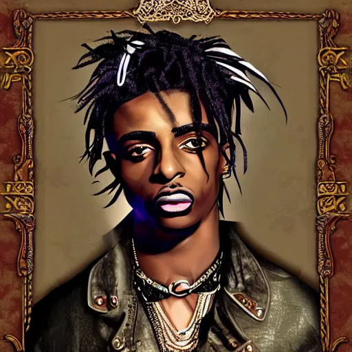 Image similar to playboi carti in steampunk style digital art 4 k the detailed super realistic