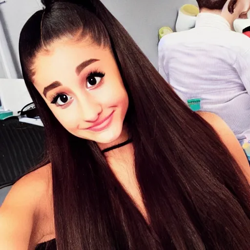 Image similar to ariana grande as an emoji