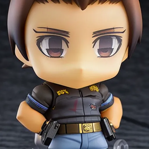 Image similar to an anime nendoroid of arnold schwarzenegger