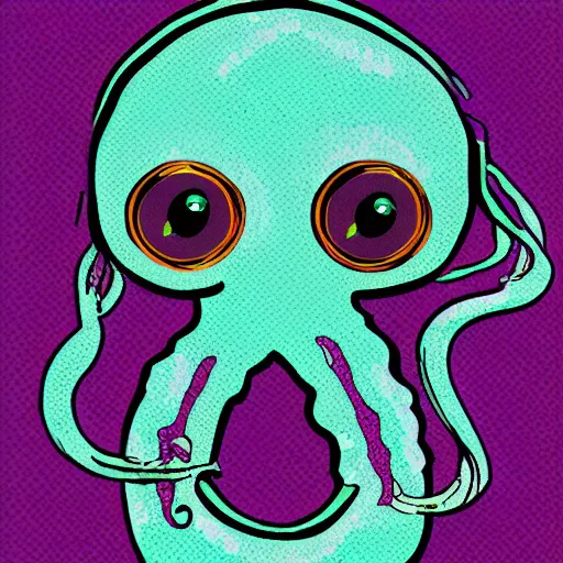 Prompt: digital art in the style of rad squid