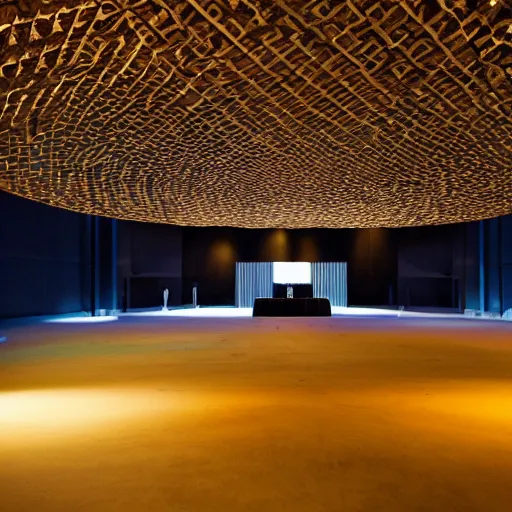 Prompt: Liminal space in outer space, venue design