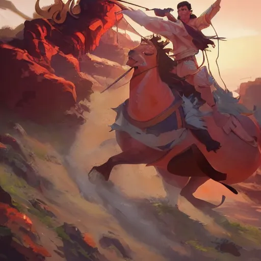 Image similar to hero world ben hur, behance hd by jesper ejsing, by rhads, makoto shinkai and lois van baarle, ilya kuvshinov, rossdraws global illumination