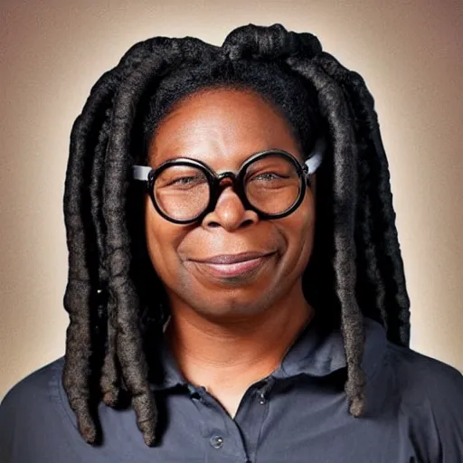 Image similar to photo of a person who looks like a mixture between whoopi goldberg and levar burton