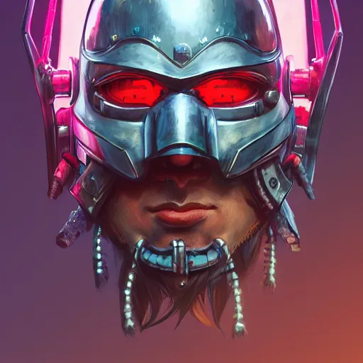 Image similar to cyberpunk viking helmet mask warrior goddess robot ninja fantasy, art gta 5 cover, official fanart behance hd artstation by jesper ejsing, by rhads, makoto shinkai and lois van baarle, ilya kuvshinov, ossdraws