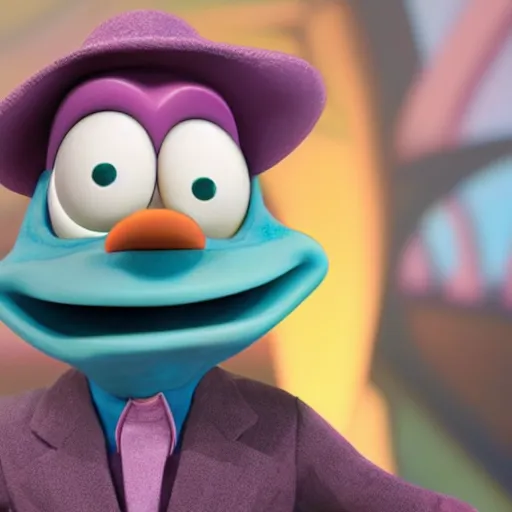 Image similar to Ian McKellen as Perry the Platypus, 4k, UHD