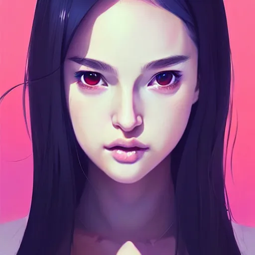 Image similar to a beautiful young japanese natalie portman alluring instagram model in crop top, large chest, by guweiz and wlop and ilya kuvshinov and artgerm, symmetrical eyes, aesthetic, gorgeous, stunning, alluring, attractive, artstation, deviantart, pinterest, digital art