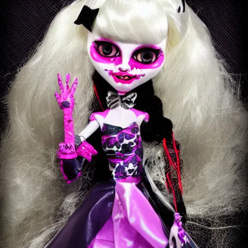 Image similar to monster high haunt couture doll in box, photography, hd, award winning photo.