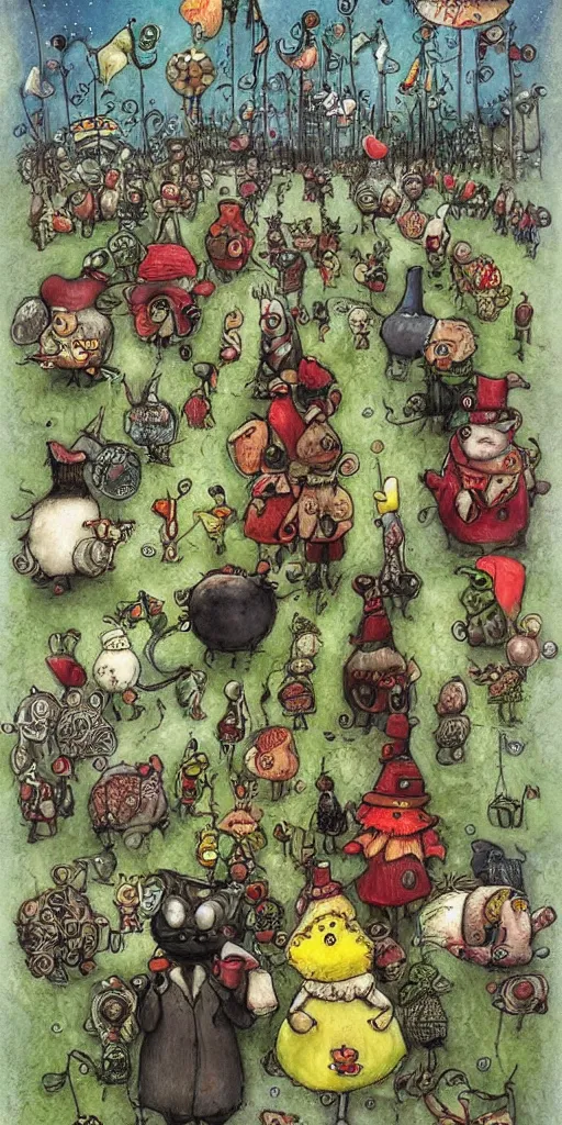 Image similar to a thanksgiving parade by alexander jansson