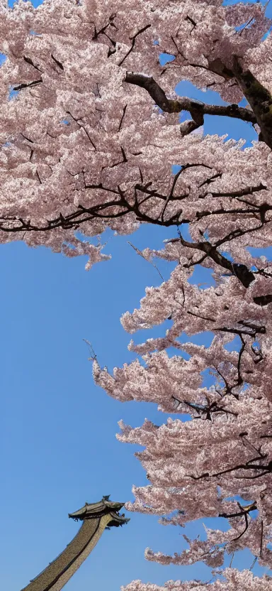 Prompt: aerial photo of dragon at a sakura tree, side shot, by shunji dodo, 8 k resolution, high quality ”