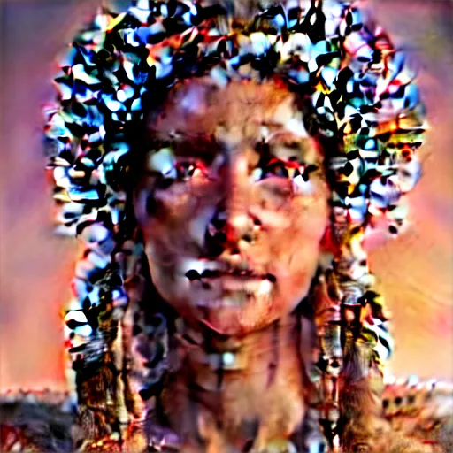 Image similar to photographic portrait of a stunningly beautiful renaissance tribal sherpa female in soft dreamy light at sunset, contemporary fashion shoot, by edward robert hughes, annie leibovitz and steve mccurry, david lazar, jimmy nelsson, breathtaking, 8 k resolution, extremely detailed, beautiful, establishing shot, artistic, hyperrealistic, beautiful face, octane render