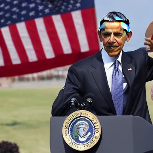 Prompt: obama joins faze flan