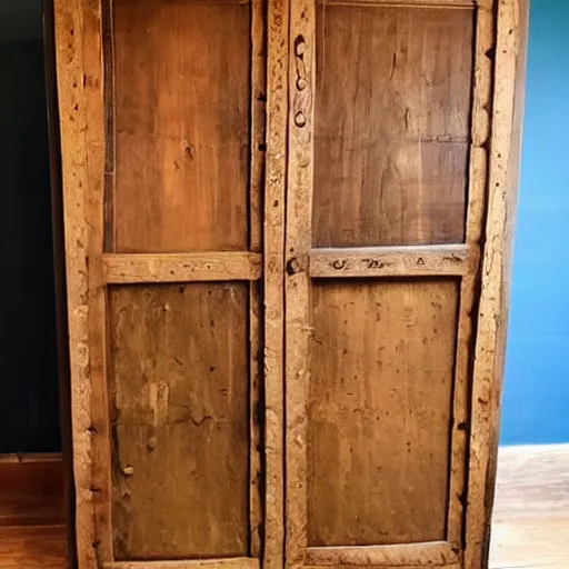 Image similar to old wooden Wardrobe with drawers in mexican style