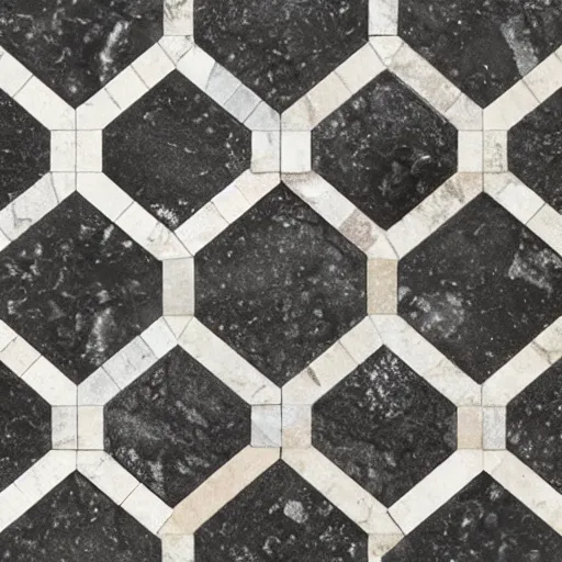 Image similar to an albedo texture of perfectly tiling granite tiles, flat lighting, top - down photograph