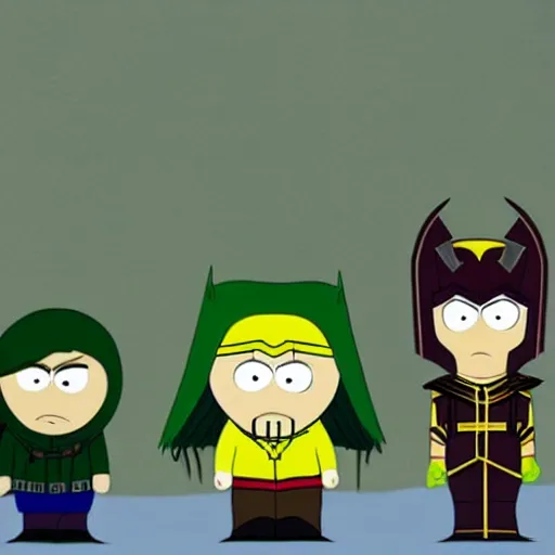 Prompt: loki in southpark