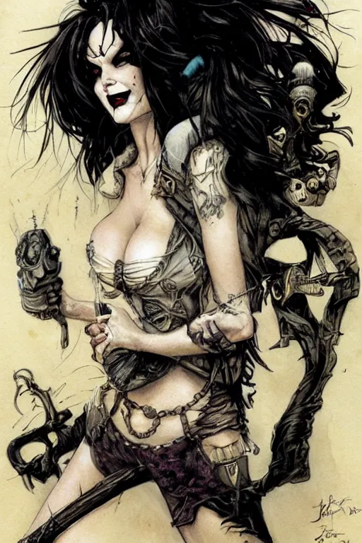 Image similar to pinup of death from sandman, by jean - baptiste monge