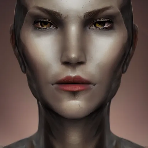 Prompt: A detailed, super sharp, no blur, top-rated digital painting of a human face, highly realistic and lifelike, with a bionic / cybernetic implants, by an award winning artist on deviantart, pixiv or artstation