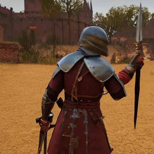 Image similar to a funny mordhau character