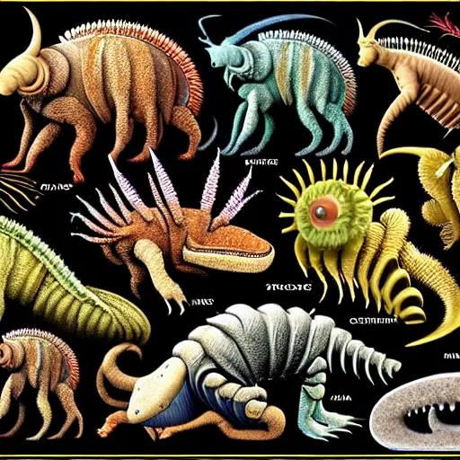 Image similar to cambrian era creatures