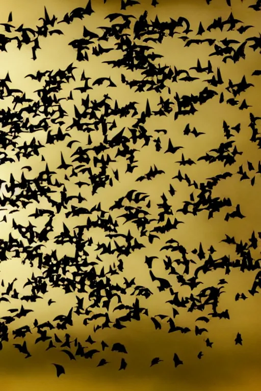 Prompt: A photo of bats flying in a hospital bedroom
