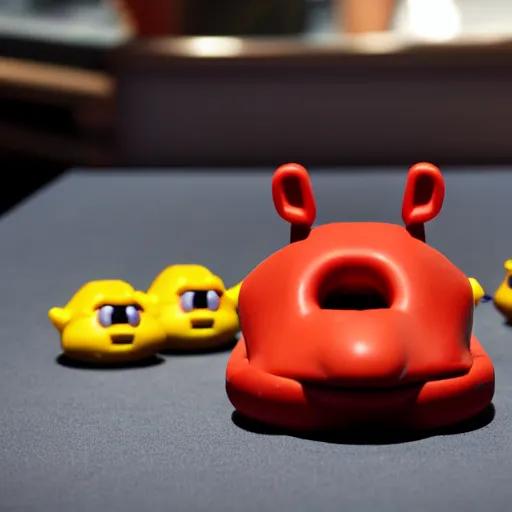 Image similar to hungry hungry hippos but its elons,'hungry hungry elons ', toy made by tesla spacex