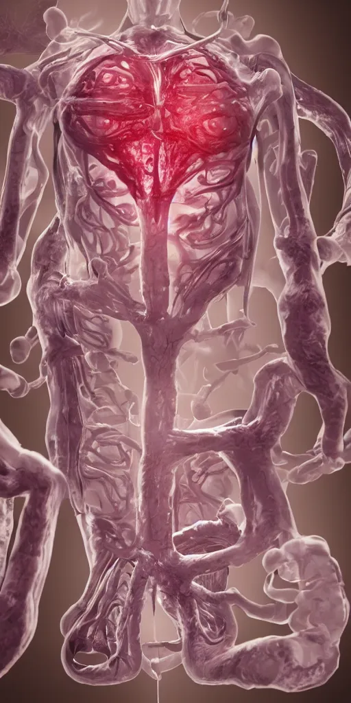 Prompt: concept art, biotechnology, cloning human organs.