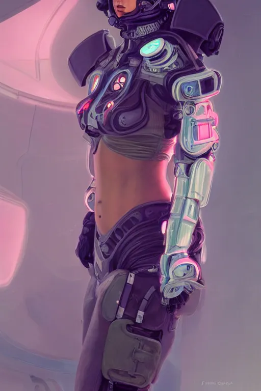 Image similar to portrait futuristic beautiful South american Airforce armored pilot Girl, at inside of future fighter aircraft, ssci-fi, fantasy, intricate, very very beautiful, elegant, human anatomy, neon light, highly detailed, digital painting, artstation, concept art, soft light, smooth, sharp focus, illustration, art by tian zi and WLOP and alphonse mucha