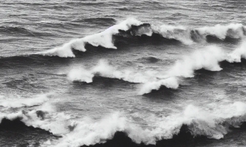 Image similar to photo of waves in the sea, film photography