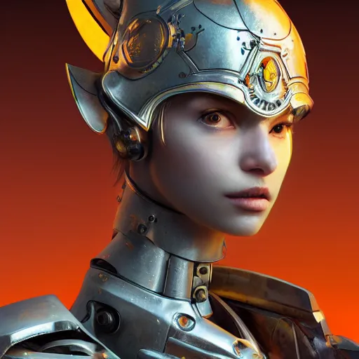 Image similar to studio portrait of lawful good colorful female holy mecha paladin absurdly beautiful, elegant, young sensual graceful woman, ultrafine hyperrealistic detailed face illustration by kim jung gi, irakli nadar, intricate linework, sharp focus, bright colors, matte, octopath traveler, final fantasy, unreal engine highly rendered, global illumination, radiant light, intricate environment