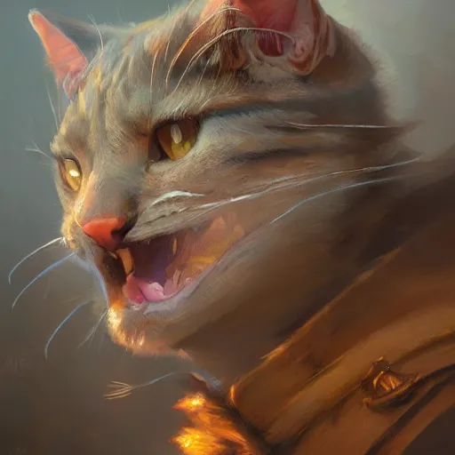 Prompt: a detailed portrait of cat illustrator, by justin gerard and greg rutkowski, digital art, realistic painting, dnd, character design, trending on artstation