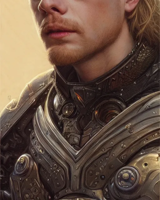 Prompt: attractive arthur pendragon portrait, highly detailed, very intricate, cinematic lighting, closeup painted portrait, by donato giancola and rossdraws and magali villenueve, featured on artstation