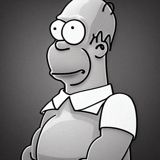 Image similar to photorealistic homer simpson