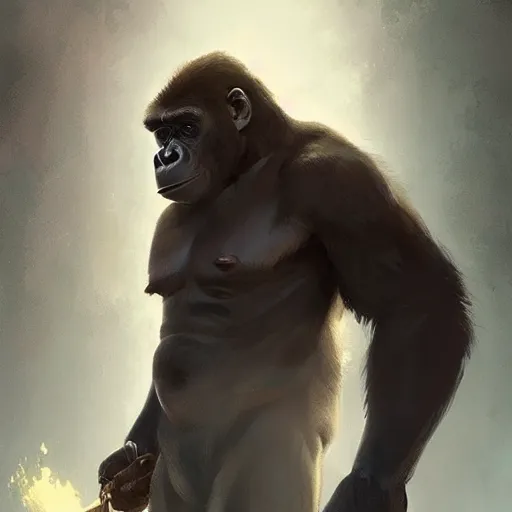 Prompt: 🦍 digital Art, Greg rutkowski, Trending artstation,cinematic