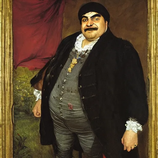 Image similar to wario as an 1 8 th century nobleman, painted by john everett millais