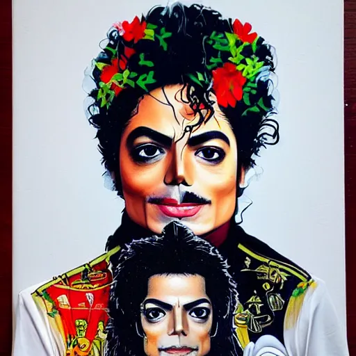 Image similar to a portrait of a Mexican Michael Jackson in a scenic environment by Sandra Chevrier, hyperdetailed