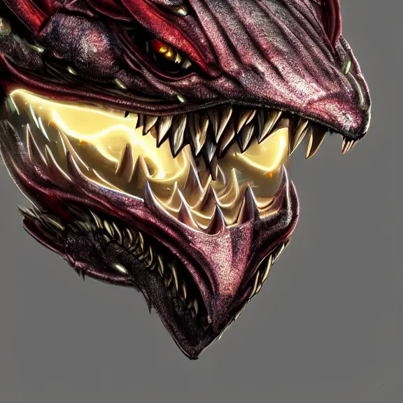 Image similar to close up mawshot of a cute elegant beautiful stunning anthropomorphic female robot dragon, with sleek silver metal armor, glowing OLED visor, facing the camera, the open maw being highly detailed and soft, with a gullet at the end, food pov, prey pov, about to be eaten, vore, digital art, pov furry art, anthro art, furry, warframe art, high quality, 3D realistic, dragon mawshot, maw art, macro art, micro art, dragon art, Furaffinity, Deviantart, Eka's Portal, G6