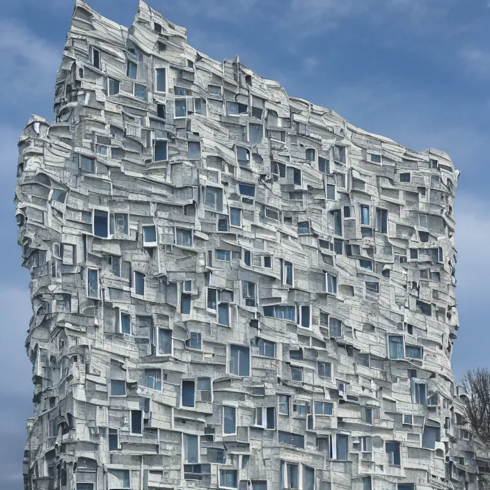 Image similar to a building in a landscape, fascinating