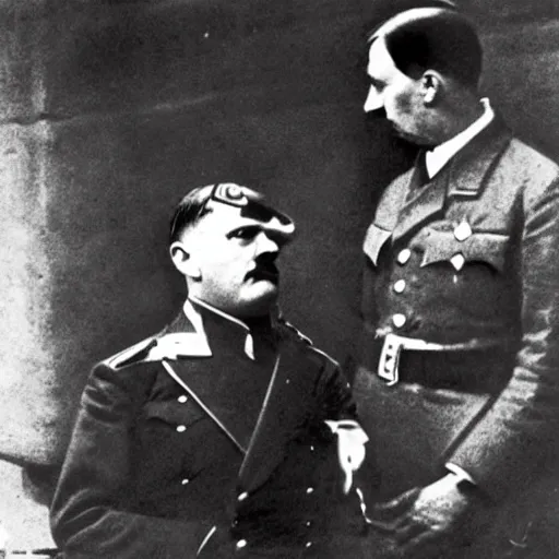 Image similar to adolf hitler being executed