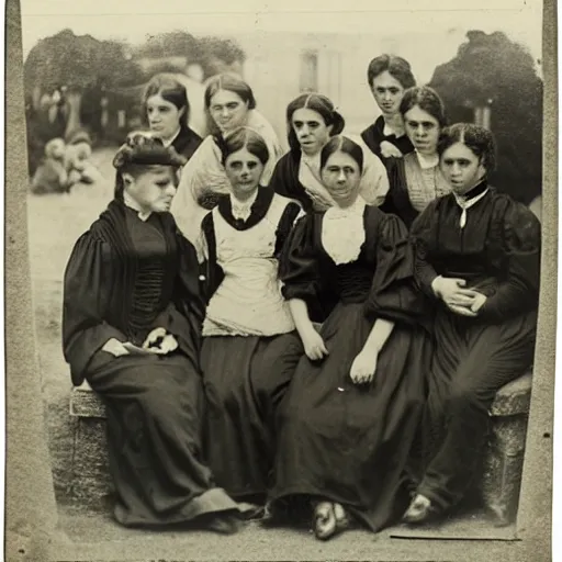 Image similar to Victorian Photograph of Medical students outside posing for a photograph next to a skeleton