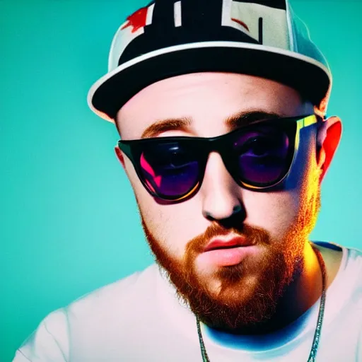 Image similar to rapper mac miller, poster, smooth, movie poster, coloured, sharp focus, 8 k, highly detailed, hd