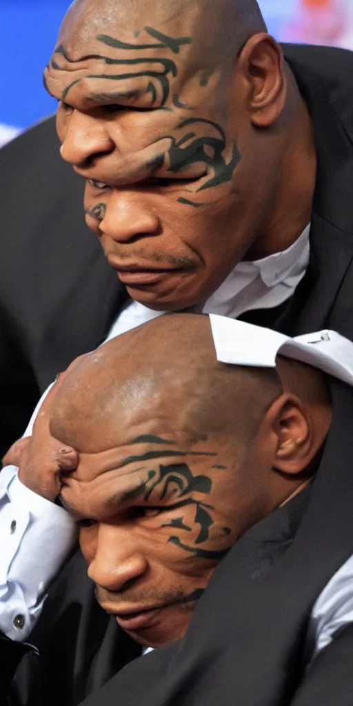 Image similar to mike tyson as a judge