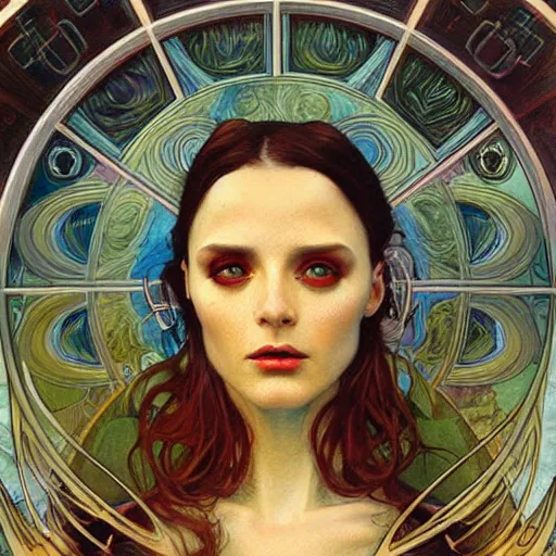 Image similar to a retrofuturist painting in the style of donato giancola, and in the style of tom bagshaw, and in the style of alphonse mucha. symmetry, smooth, sharp focus, semi - realism, intricate detail.