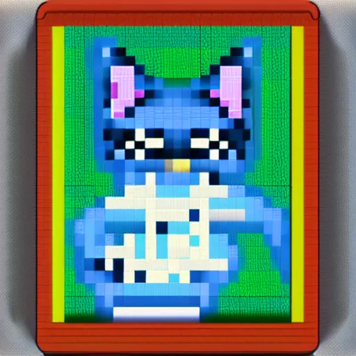 Prompt: in 4. 5 5 s for @ this cat does not exist's! dream frozen food pixel art with hdd image, lauretta jones