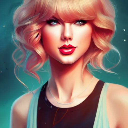 Image similar to a portrait of taylor swift, art by lois van baarle and loish and ross tran and rossdraws and sam yang and samdoesarts and artgerm and saruei and disney, digital art, highly detailed, intricate, sharp focus, trending on artstation hq, deviantart, unreal engine 5, 4 k uhd image