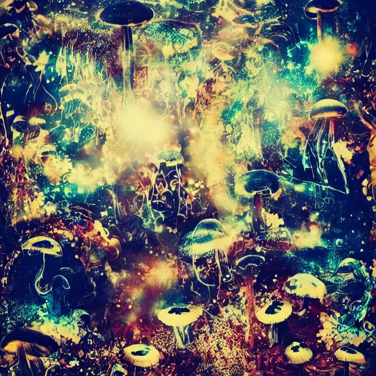 Image similar to double exposure of dally life, symbols of live, explosion, love is the most relevant theme, love is infinity, love is begin of all, 8 k resolution, artistic mode, artistic, trending on instagram, long exposure, love art, serious, fantasy and dreams vibes, mushrooms style and macro style