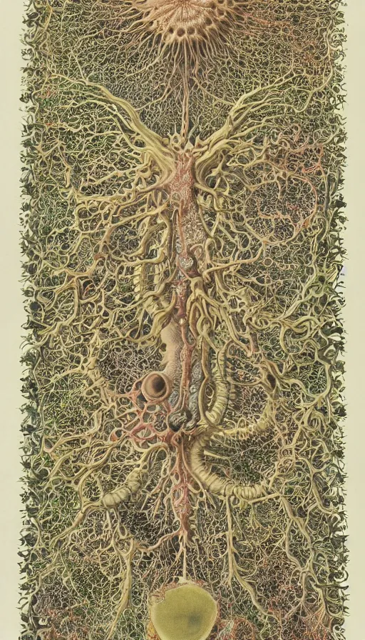 Image similar to The end of an organism, by Ernst Haeckel