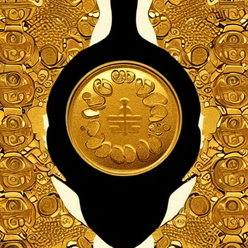 Image similar to A fortune in golden coins, digital illustration by Adam S Doyle