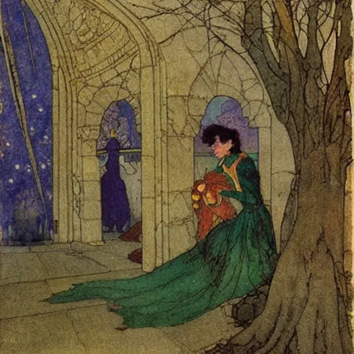 Image similar to painting by edmund dulac