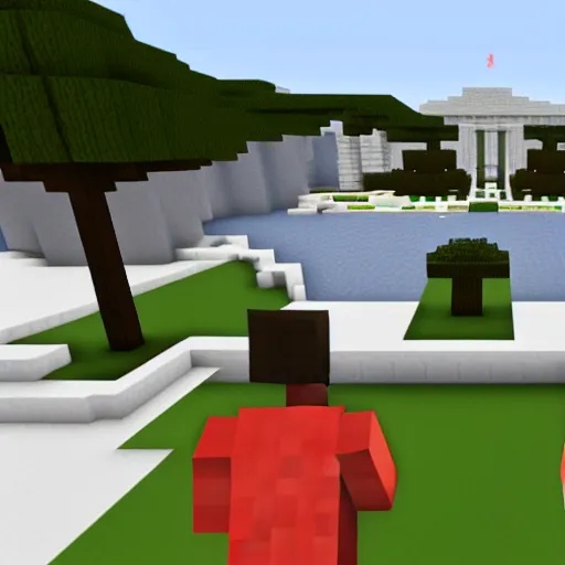 Prompt: in game screenshot of the hyperrealistic barack obama mod for minecraft